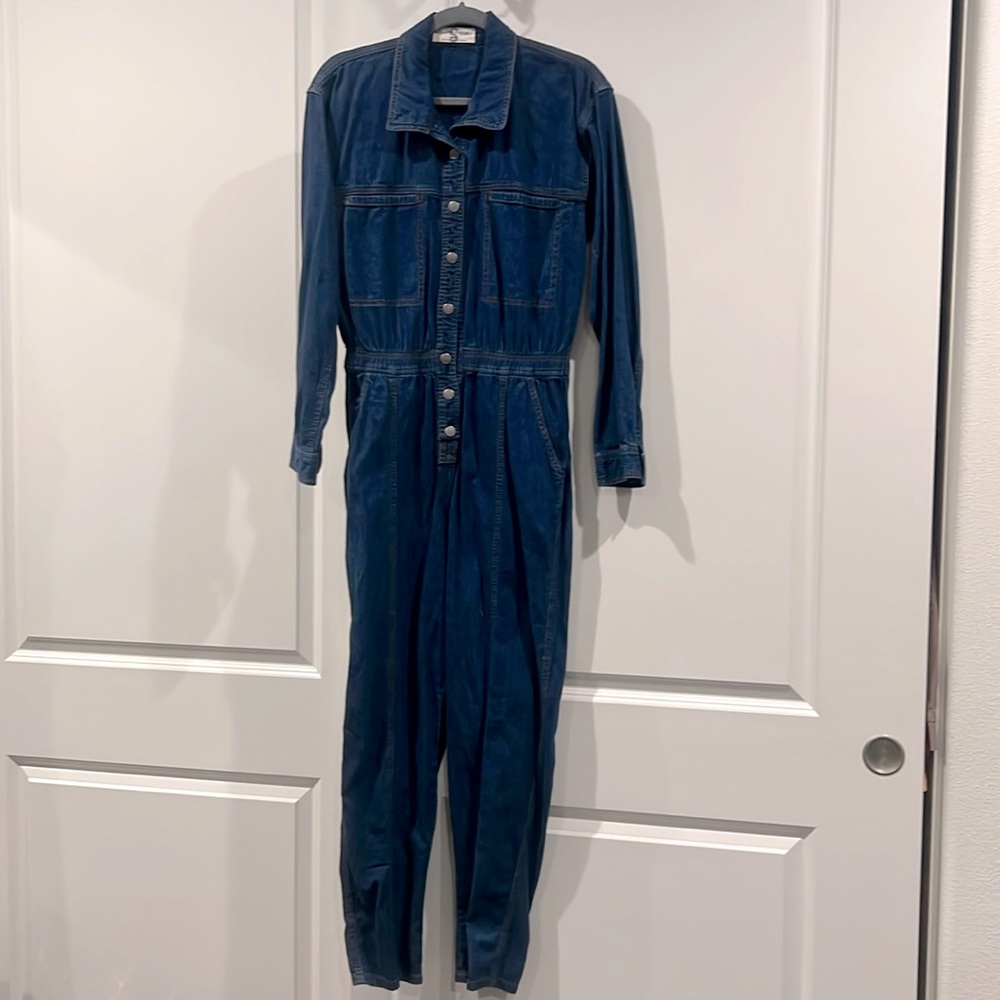 New Free People denim Jumpsuit sz S